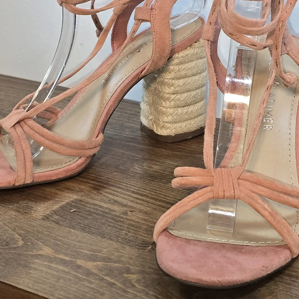 Gibson Latimer NWOT Tasha Suede Lace-up Sandals Women's Size 7.5M - Picture 5 of 13